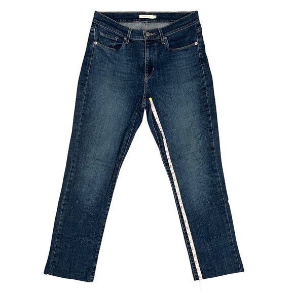 Levi’s Women’s Classic Fit Straight Leg Jeans Blue Mid Rise Stretch Denim Size 4 - Picture 11 of 16
